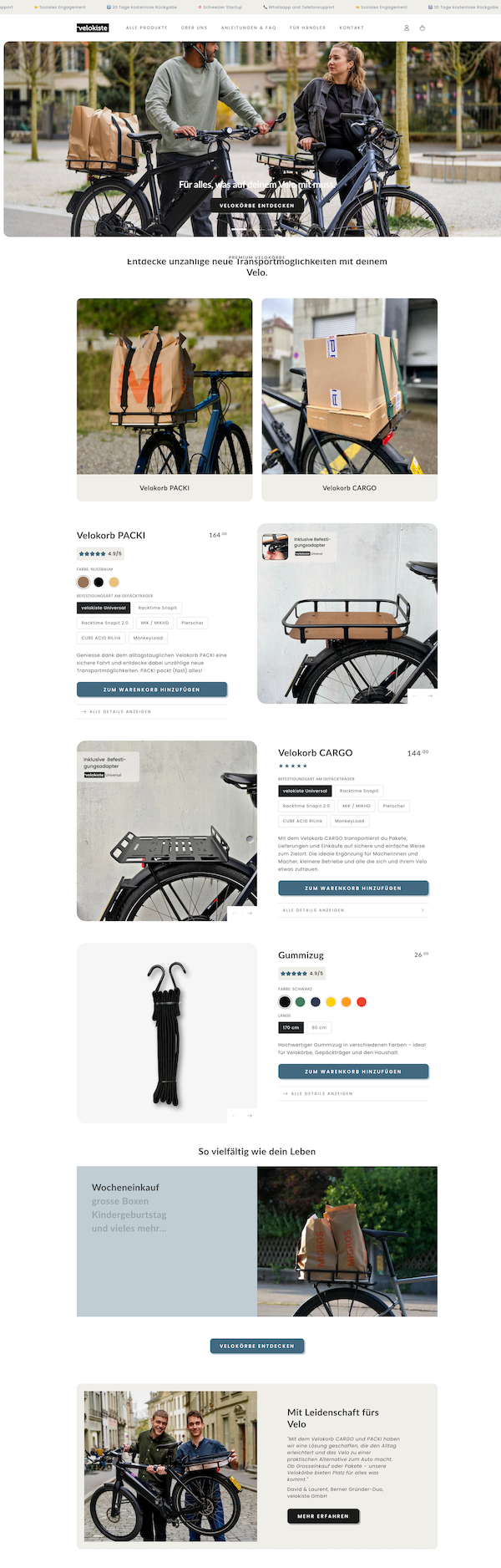 Screenshot Velokiste